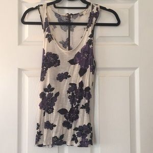 Purple floral tank